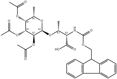 N-芴甲氧羰基-O-beta-(2,3,4-三-O-乙酰基-alpha-L-吡喃岩藻糖基)-L-苏氨酸