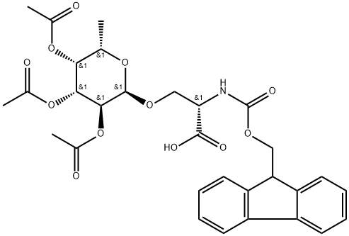 N-芴甲氧羰基-O-beta-(2,3,4-三-O-乙酰基-alpha-L-吡喃岩藻糖基)-L-丝氨酸