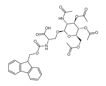 N-芴甲氧羰基-O-beta-(2-乙酰氨基-2-脱氧-3,4,6-三-O-乙酰基-beta-D-吡喃葡萄糖基)-L-丝氨酸