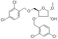 1-甲基-3,5-二-O-(2,4-二氯苄基)-alpha-D-呋喃核糖