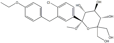 甲基 1-C-[4-氯-3-[(4-乙氧基苯基)甲基]苯基]-5-C-(羟基甲基)-alpha-D-木糖型吡喃己糖苷
