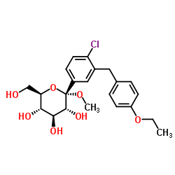 2-氯-5-(1-甲氧基-D-吡喃葡萄糖-1-基)-4-乙氧基二苯甲烷