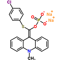 9-(4'-氯苯硫代磷酰氧亚甲基)-10-甲基-9,10-二氢化吖啶二钠盐, APS-5