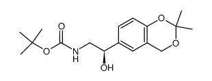 (2R)-N-(2-(2,2-二甲基-4H-1,3-苯并二恶英-6-基)-2-羟基乙基)氨基甲酸叔丁酯