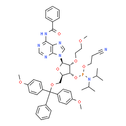 N-苯甲酰基-5'-O-[二(4-甲氧基苯基)苯基甲基]-2'-O-(2-甲氧基乙基)-腺苷3'-[2-氰基乙基 N,N-二异丙基氨基亚磷酸酯]