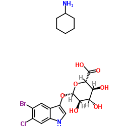 5-溴-6-氯-3-吲哚-beta-D-葡萄糖醛酸苷环己胺盐
