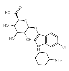 5-溴-6-氯-3-吲哚-beta-D-葡萄糖醛酸苷环己胺盐