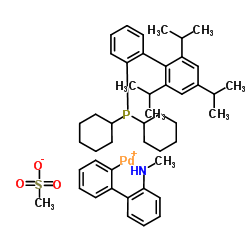 甲烷磺酸(2-二环己基膦基-2',4',6'-三-异丙基-1,1'-联苯基)(2'-氨基-1,1'-联苯-2-基)钯(II)