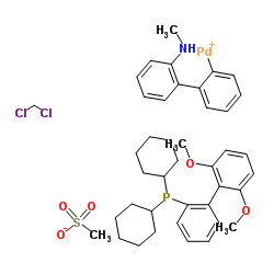 dichloromethane;dicyclohexyl-[2-(2,6-dimethoxyphenyl)phenyl]phosphane;methanesulfonate;[2-[2-(methylamino)phenyl]phenyl]palladium(1+)