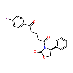 (4S)-3-[5-(4-氟苯基)-1,5-二氧代戊基]-4-苯基-2-恶唑烷酮	