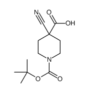 1-Boc-4-氰基呱啶-4-甲酸	