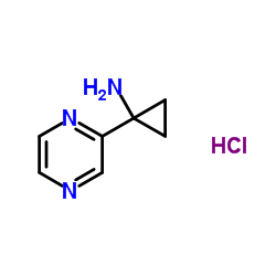 1-(2-Pyrazinyl)cyclopropanamine hydrochloride (1:1)	
