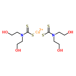 双(2-羟乙基)二硫代氨基甲酸铜(II)盐